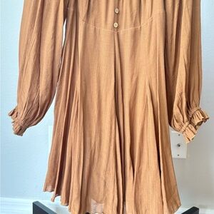 Zara Tan Mini Dress